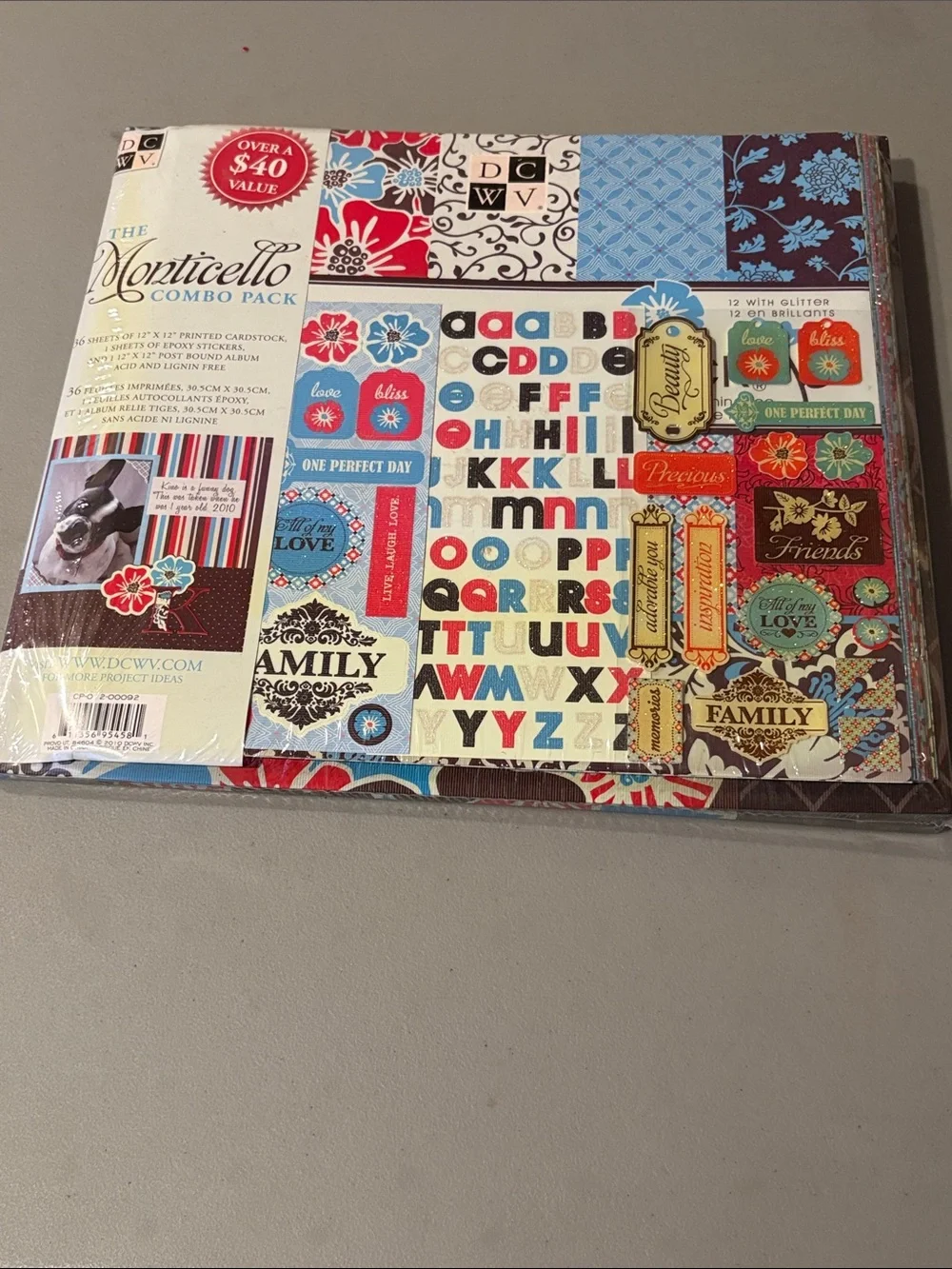 DCWV Monticello 12x12 Scrapbook Combo Pack